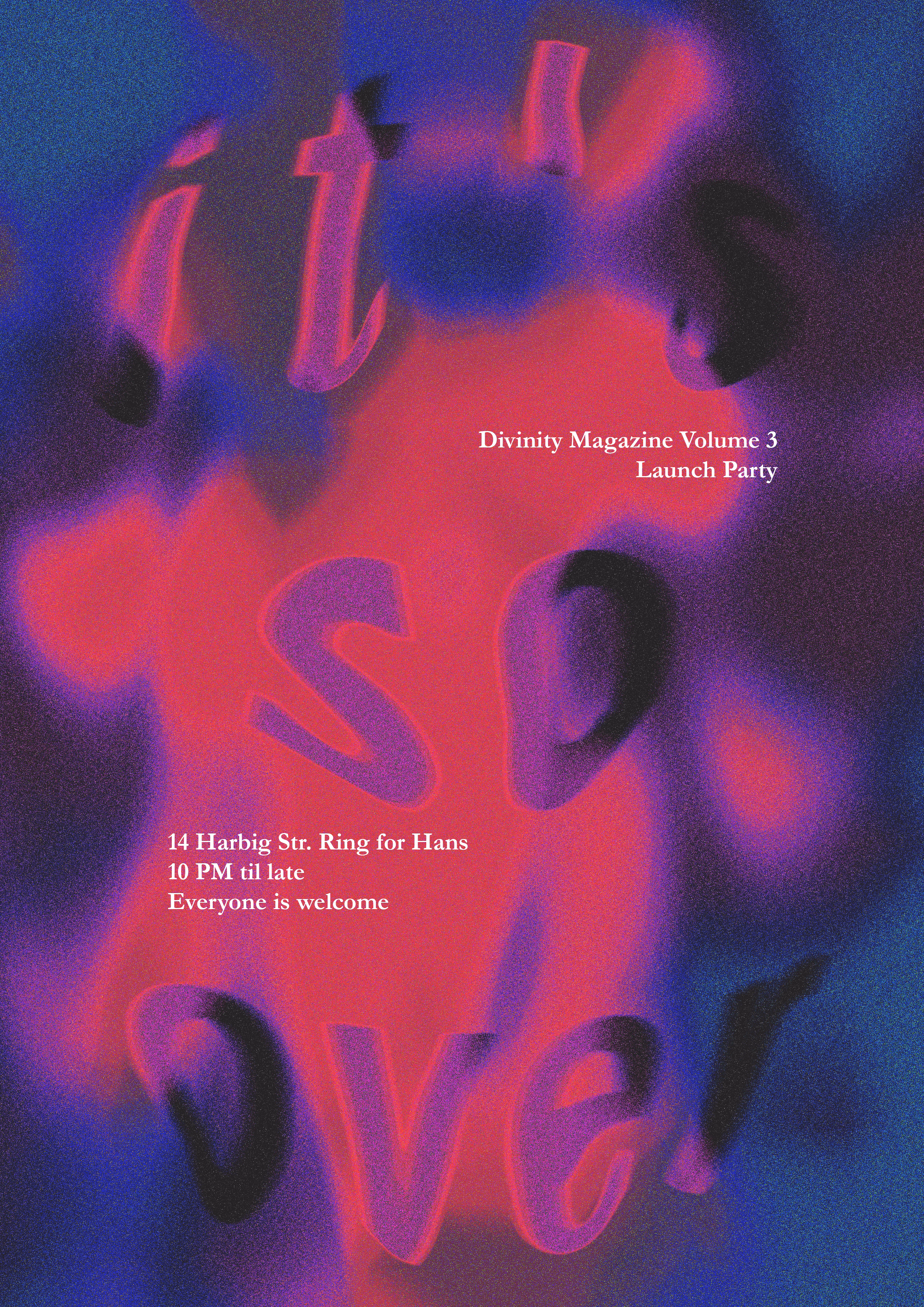 Divinity Magazine Launch Party Poster